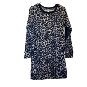 NWT Filly Flair Long Sleeve Leopard Print Dress Size Medium